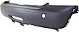 Rear Primed Bumper Cover, Hatchback/Convertible/Coupe, For Models Without Chrome and John Cooper Works Package, CAPA Certified