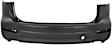 Rear Primed Bumper Cover, Without Parking Aid Sensor Holes