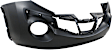 Front Primed Bumper Cover, With Tow Hook Holes, Without Tow Hook Cover, CAPA Certified