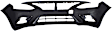 Front Primed Bumper Cover, Sedan, With Chrome Insert
