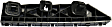 Front, Passenger Side Bumper Bracket, Side Cover Bracket