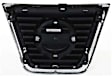 Center Grille, Chrome Shell with Painted Black Insert, 4 Cyl., 2.5L Engine