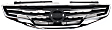 Upper Grille Assembly, Chrome Shell with Black Insert, CAPA CERTIFIED