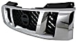 Grille Assembly, Chrome Shell With Textured Black Insert