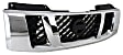 Grille Assembly, Chrome Shell With Textured Black Insert