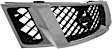 Upper Grille Assembly, Chrome Shell with Black Insert, CAPA CERTIFIED