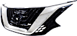 Grille, Chrome Shell with Painted Black Insert, 6 Cyl., 3.5L Engine