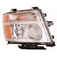 Passenger Side Headlight, with Bulb, Halogen, Clear Lens, CAPA Certified