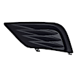 Front, Driver Side Fog Light Cover, Textured Black, CAPA Certified