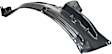 Front, Passenger Side, Rear Section Fender Liner