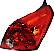 Passenger Side Tail Light, with Bulb, Halogen, Clear and Red Lens, Coupe, CAPA CERTIFIED