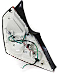 Passenger Side Tail Light, with Bulb, Halogen, Clear and Red Lens, Coupe, CAPA CERTIFIED