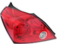 Driver Side Tail Light, with Bulb, Halogen, Clear and Red Lens, Coupe, CAPA CERTIFIED
