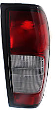 Passenger Side Tail Light, without Bulb, Halogen, Clear and Red Lens, 4WD/2WD (2.4L Engine) Production Date To September 1999, CAPA CERTIFIED