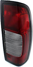 Passenger Side Tail Light, without Bulb, Halogen, Clear and Red Lens, 4WD/2WD (2.4L Engine) Production Date To September 1999, CAPA CERTIFIED