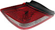 Driver Side Tail Light, with Bulb, Halogen, Clear and Red Lens, Sedan, CAPA CERTIFIED