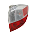 Driver Side Tail Light, with Bulb, Halogen, Clear and Red Lens, CAPA CERTIFIED