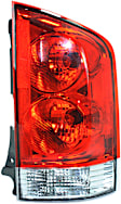 Passenger Side Tail Light, with Bulb, Halogen, Clear and Red Lens, Production Date From January 2005, CAPA CERTIFIED