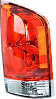 Passenger Side Tail Light, with Bulb, Halogen, Clear and Red Lens, Production Date From January 2005, CAPA CERTIFIED