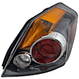 Passenger Side Tail Light, with Bulb, Halogen, Amber, Clear and Red Lens, Sedan, CAPA CERTIFIED