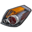 Passenger Side Tail Light, with Bulb, Halogen, Amber, Clear and Red Lens, Sedan, CAPA CERTIFIED