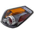 Passenger Side Tail Light, with Bulb, Halogen, Amber, Clear and Red Lens, Sedan, CAPA CERTIFIED