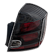 Passenger Side Tail Light, with Bulb, Halogen, Clear and Red Lens, SR/SE-R/SE-R Spec V Models, CAPA CERTIFIED
