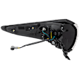 Passenger Side, Outer Tail Light, with Bulb, Halogen, Clear and Red Lens, 6 Cyl., 3.5L Engine, CAPA CERTIFIED