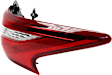 Passenger Side, Outer Tail Light, with Bulb, Halogen, Clear Red Lens, Chrome Interior, 16-17 Base/S/SL/SV Models, CAPA CERTIFIED