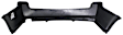Rear Primed Bumper Cover, Without Sonar Warning System