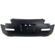 Rear Primed Bumper Cover, With Dual Exhaust Cut Outs And Turn Signal Light Holes, CAPA CERTIFIED