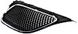 Driver Side Upper Grille Assembly, Textured Gray Shell and Insert, Grille
