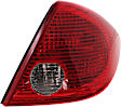 Passenger Side Tail Light, with Bulb, Halogen, Clear and Red Lens, CAPA CERTIFIED