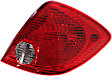 Passenger Side Tail Light, with Bulb, Halogen, Clear and Red Lens, CAPA CERTIFIED
