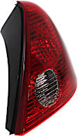 Passenger Side Tail Light, with Bulb, Halogen, Clear and Red Lens, CAPA CERTIFIED