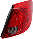 Passenger Side Tail Light, with Bulb, Halogen, Clear and Red Lens, CAPA CERTIFIED