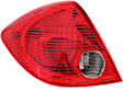 Driver Side Tail Light, with Bulb, Halogen, Clear and Red Lens, CAPA CERTIFIED
