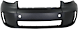 Front Primed Bumper Cover, Base Model, 4 Cyl., 2.4L Engine, With Molding Holes, CAPA CERTIFIED