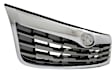 Grille, Chrome Shell with Painted Silver Insert, 4 Cyl., 2.5L Engine, CAPA CERTIFIED