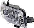 Passenger Side Headlight, without Bulb, Halogen, Clear Lens, Base Model, CAPA CERTIFIED