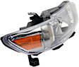 Passenger Side Headlight, without Bulb, Halogen, Clear Lens, Base Model, CAPA CERTIFIED