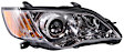 Passenger Side Headlight, with Bulb, Halogen, Clear Lens, CAPA Certified