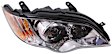 Passenger Side Headlight, with Bulb, Halogen, Clear Lens, CAPA Certified