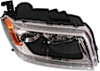 Passenger Side Halogen Headlight, Without bulb(s), OE Replacement