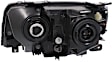 Passenger Side Halogen Headlight, Without bulb(s), OE Replacement