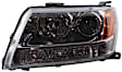 Driver Side Halogen Headlight, Without bulb(s), OE Comparable Finish