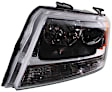 Driver Side Halogen Headlight, Without bulb(s), OE Comparable Finish