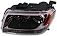 Driver Side Halogen Headlight, Without bulb(s), OE Comparable Finish