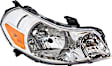 Passenger Side Headlight, without Bulb, Halogen, Clear Lens, CAPA Certified