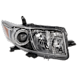 Passenger Side Headlight, without Bulb, Halogen, Clear Lens, Base Model, CAPA Certified